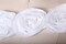 1 Yard 3D Swirled Rose Lace Trim White Floral Design 3 Inch wide
